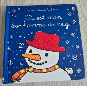 Livre tactile où est mon bonhomme de neige ?