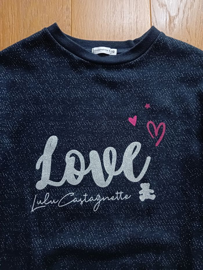 Robe sweat Lulu Castagnette pailleté - 10 ans - photo numéro 2