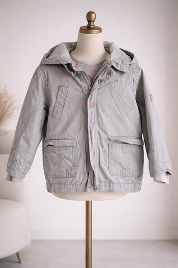 Veste enfant grise mi-saison – style casual