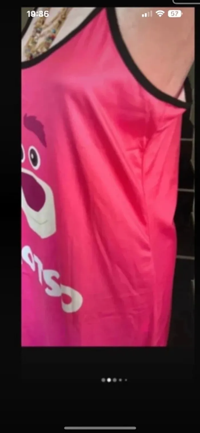 Chemise nuit neuve bretelles t L - photo numéro 5