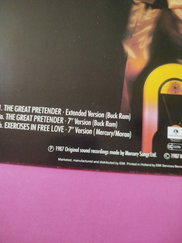 Freddie Mercury - The great pretender - Vinyle - photo numéro 5