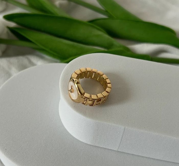 Bague dorée Aesthetic Ajustable - photo numéro 4