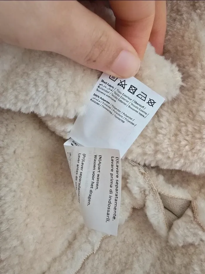 Manteau fouroure sherpa perfecto pimkie taille 42 XL - photo numéro 4