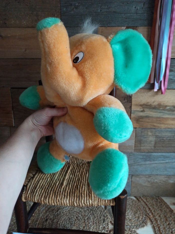 peluche éléphant Dalber vintage tbe - photo numéro 5