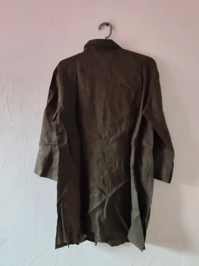 Magnifique chemise vintage kaki taille 40 - photo numéro 5