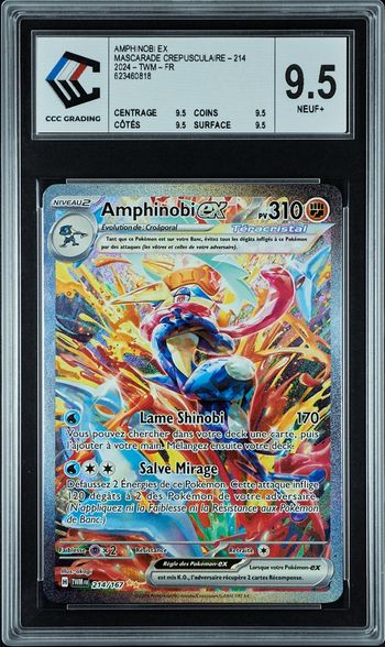 Amphinobi ex 214/167 SAR FR - Mascarade Crépusculaire - Gradée CCC 9.5