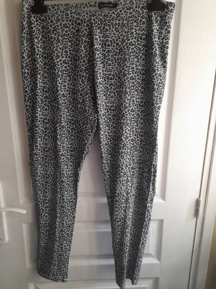 Legging léopard gris/ noir