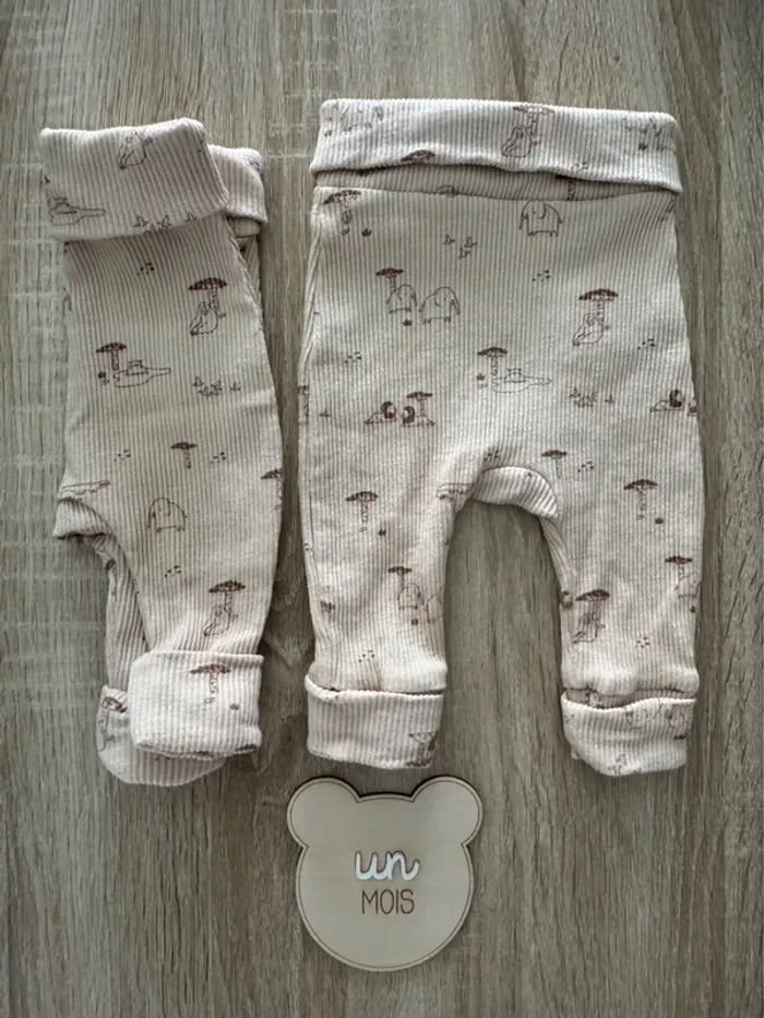 Lot de 2 leggings - Taille 1 mois