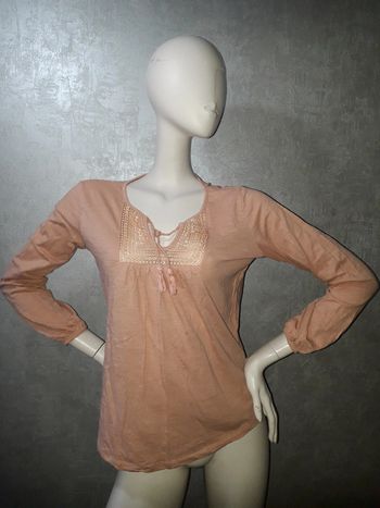 tee shirt manche longue abricot cache cache taille 40