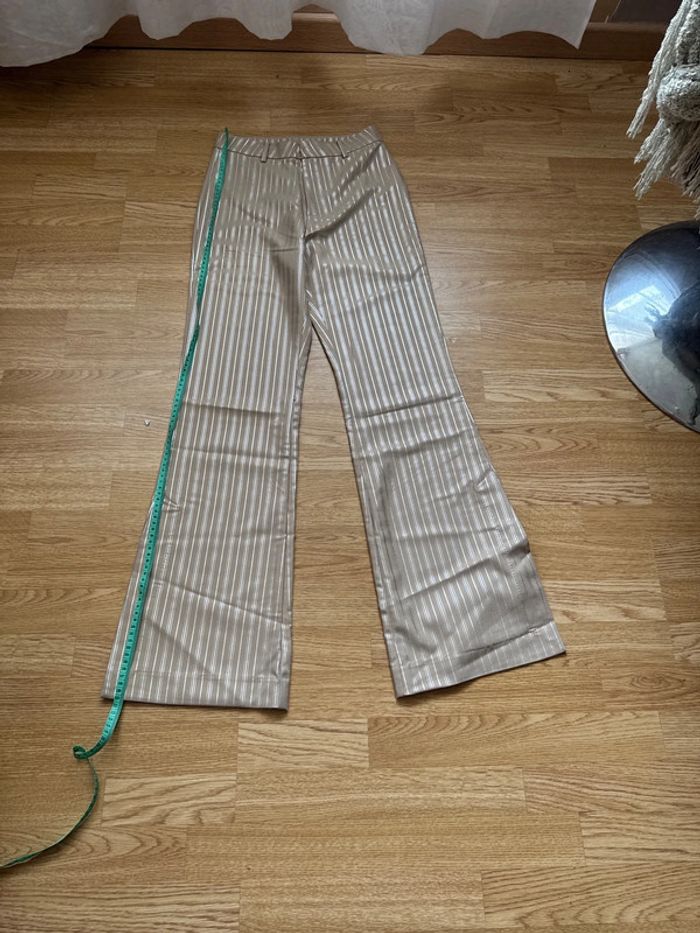 Pantalon à rayure argenté taille 36 - photo numéro 14