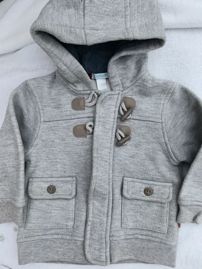 Manteau gris Obaïbi 23 mois - photo numéro 3
