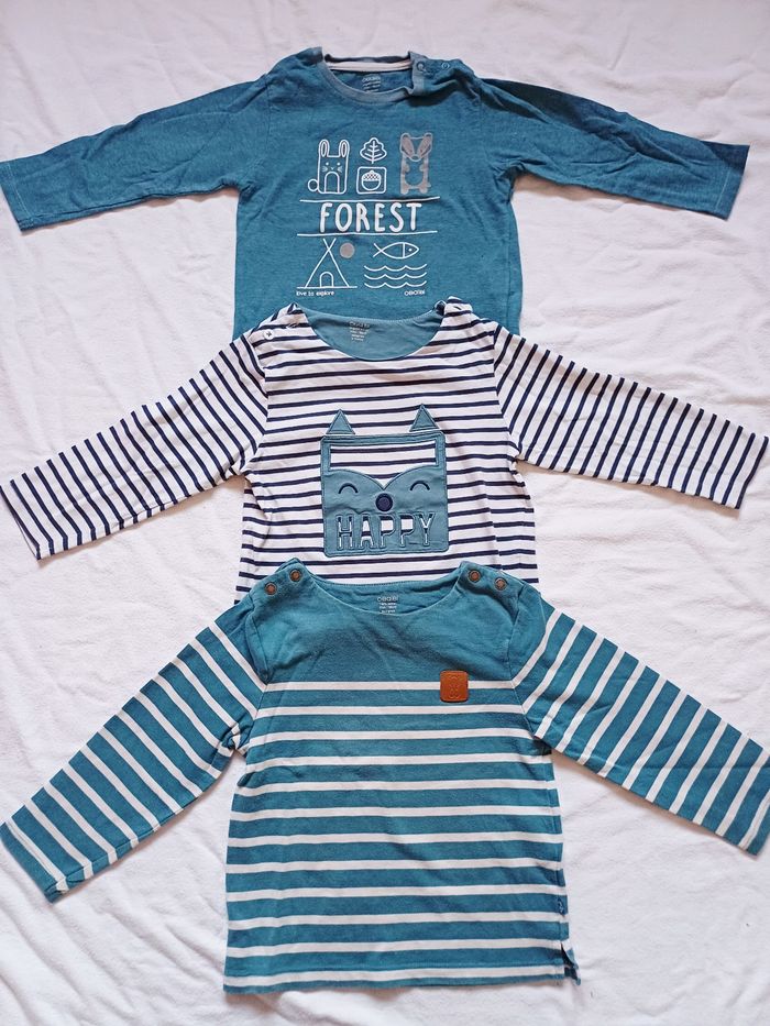 Lot de 3 tee shirts manches longues