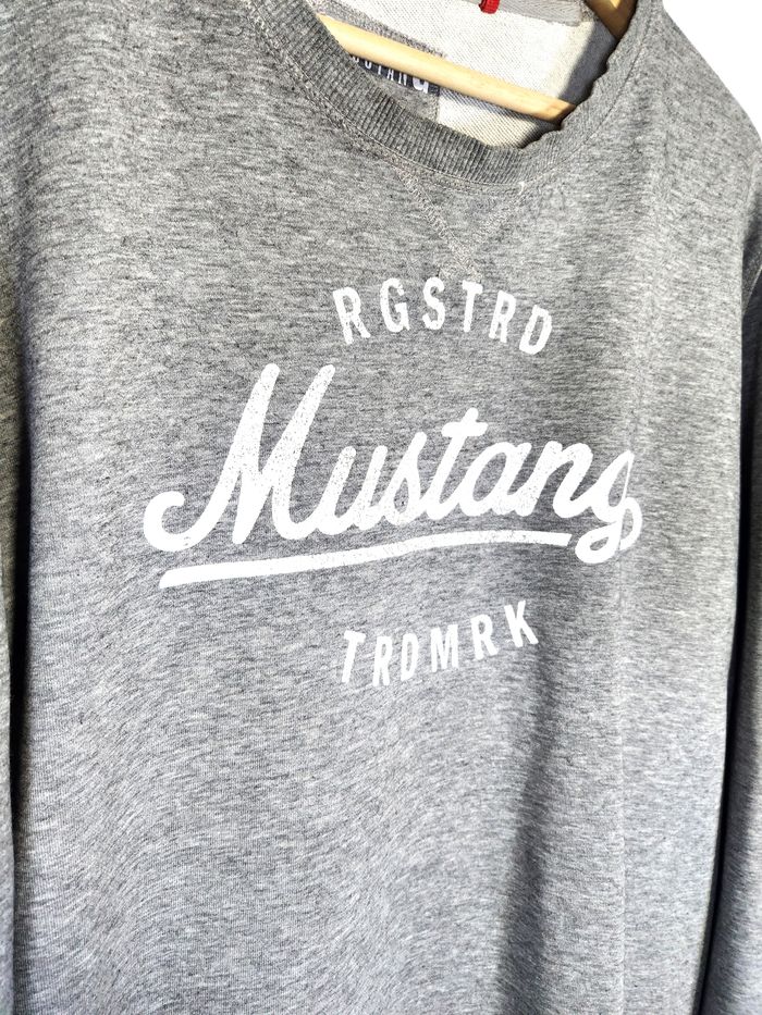 Sweat Mustang Gris Homme - Taille L - photo numéro 2