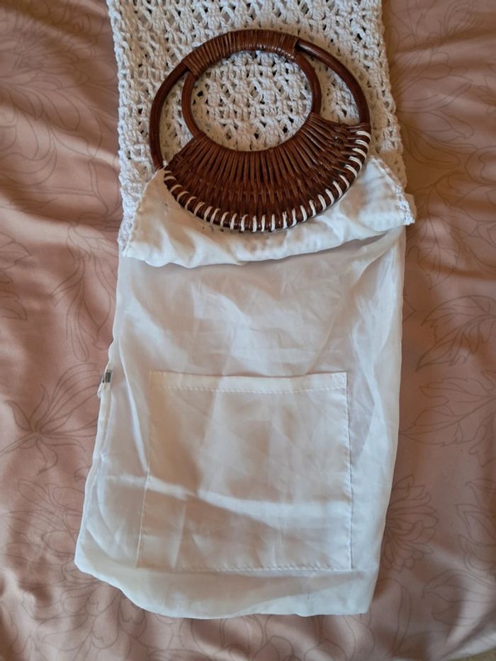 Sac en crochet et bambou - photo numéro 2