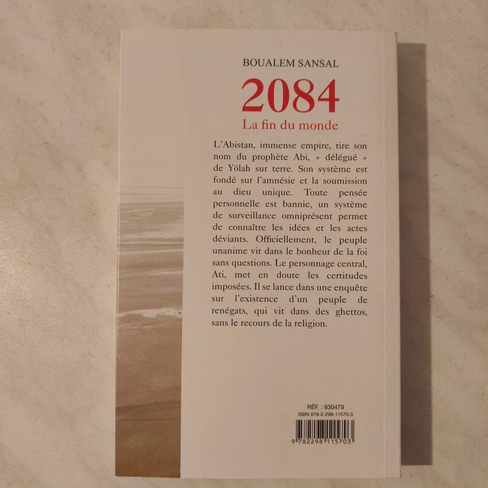 2084 La fin du monde de Boualem Sansal - photo numéro 2