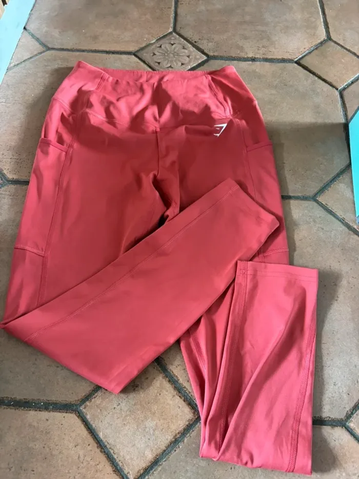Legging gymshark rouge corail - photo numéro 2
