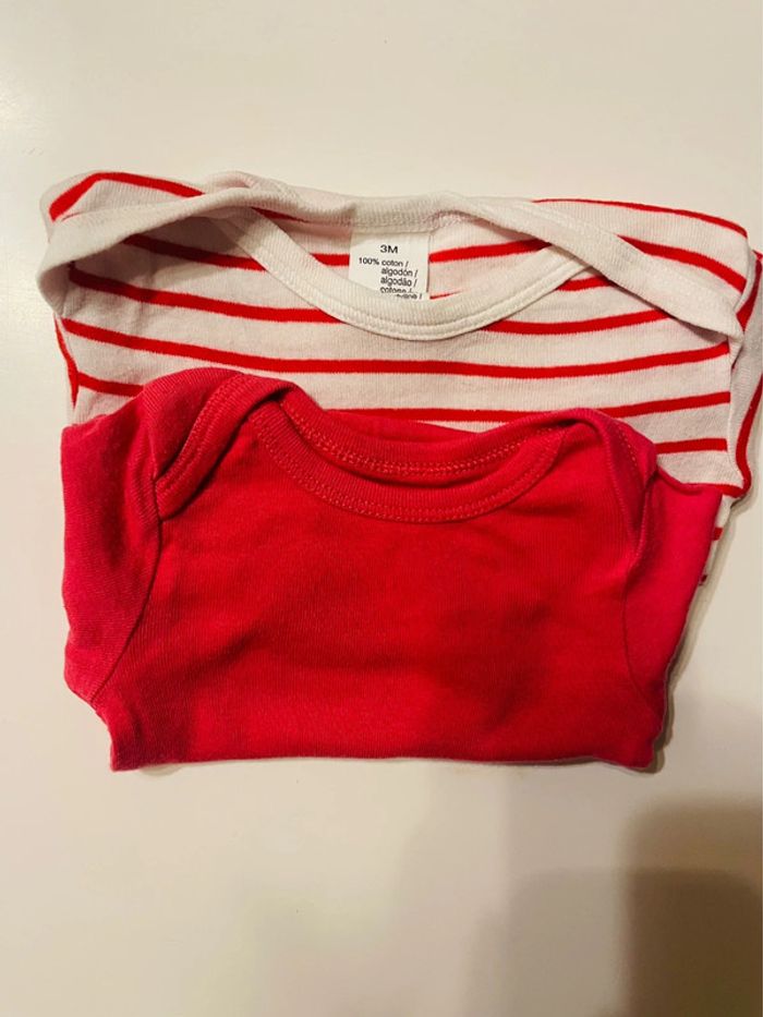 Lot bodies manches longues - 3 mois - photo numéro 7