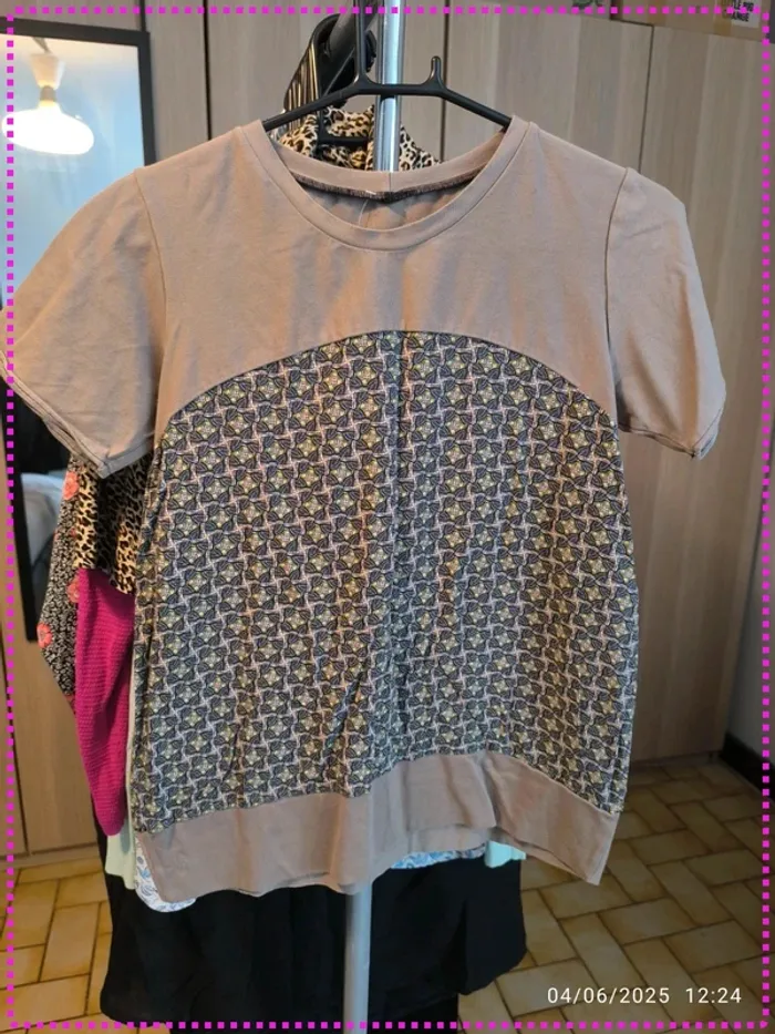 T-shirt marron/wax