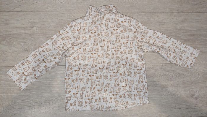 Sous pull beige à motifs marrons 23 mois - photo numéro 5