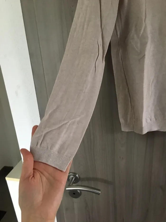 Pull chemisier Naf naf T.36 beige - photo numéro 6