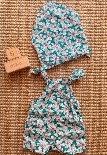 Combishort + Fichu Bout’chou 6mois / 68cm