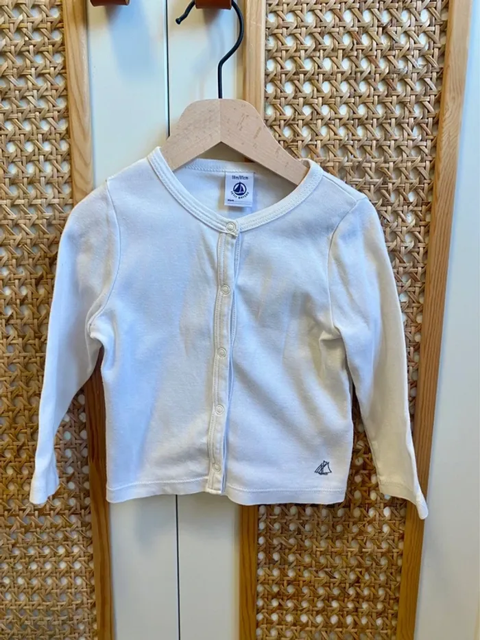 Gilet coton blanc Petit Bateau - photo numéro 2
