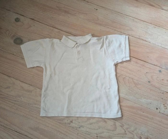 Polo blanc - Taille 5 ans
