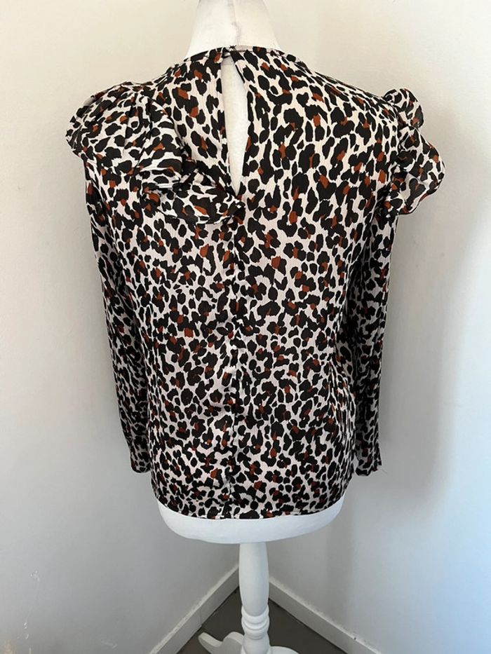 Blouse motif léopard mango M - photo numéro 5