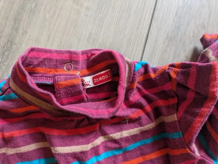 Lot de 5 sous pulls col roulés 24 mois très bon état - photo numéro 4