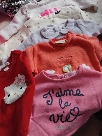 Lot 6 pulls fille 3 mois