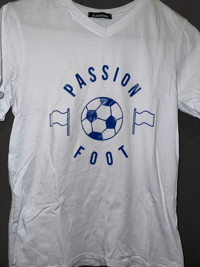 T-shirt passion foot 12 ans - photo numéro 2