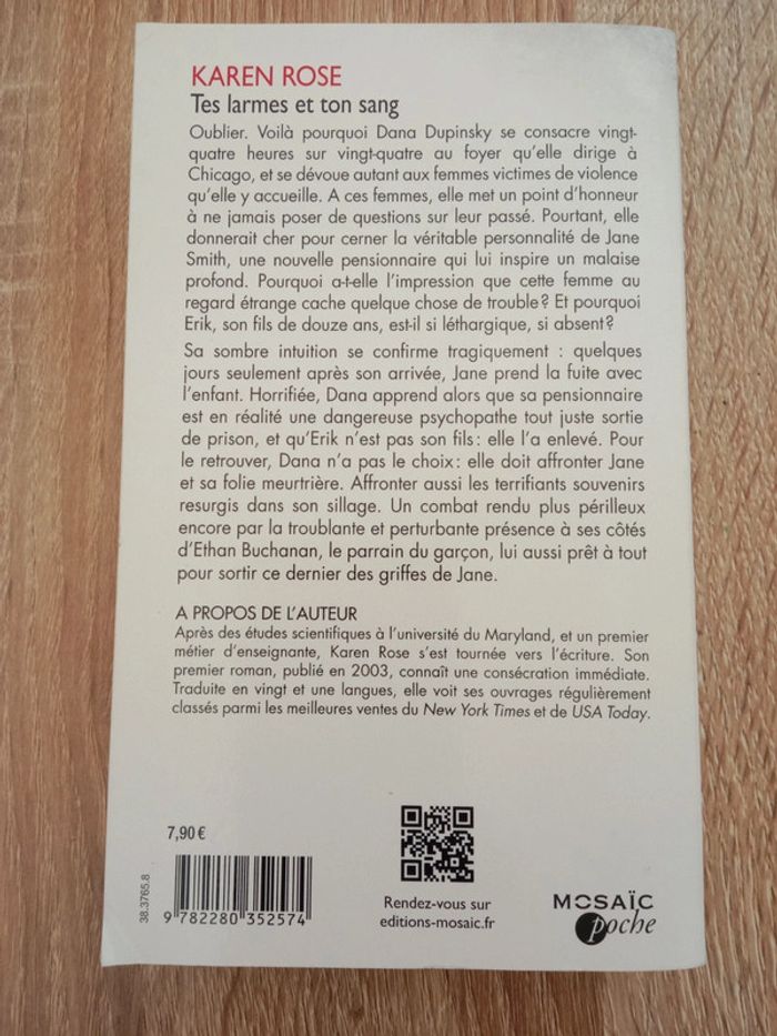 Karen Rose 📚 Tes larmes et ton sang - photo numéro 2