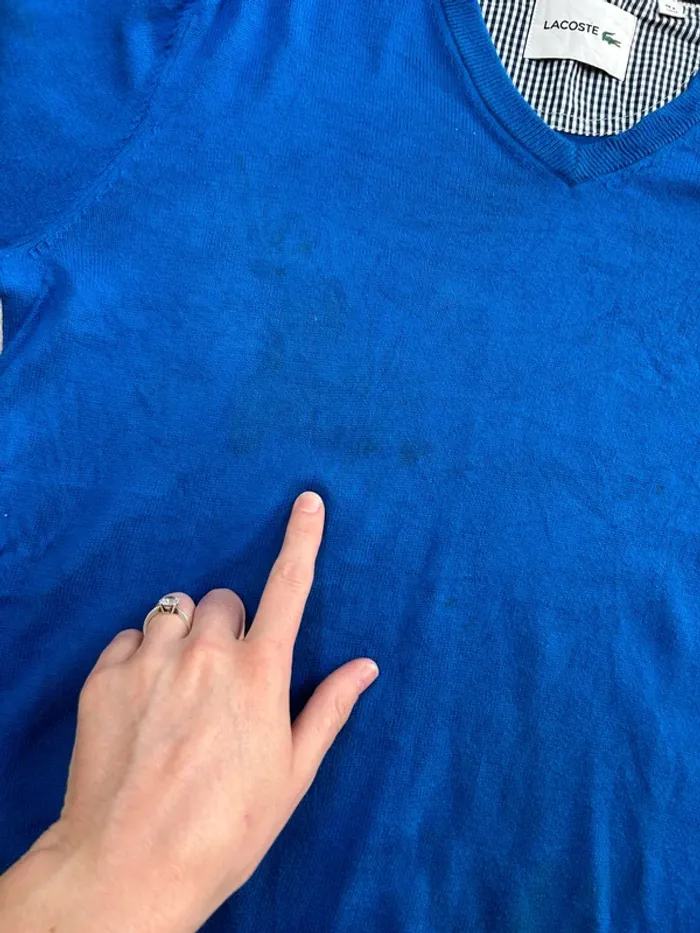 Pull homme Lacoste bleu taille M Fr4 polo manche longue homme sweat homme Lacoste - photo numéro 10
