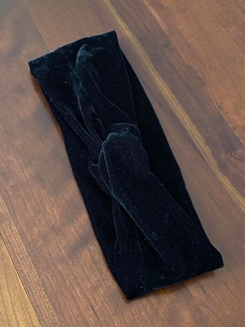 Bandeau velours noir