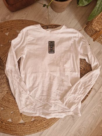 Tee shirt manches longues blanches skate Kiabi 🌎XXS🌎