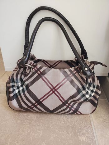 Sac à main beige et marron
