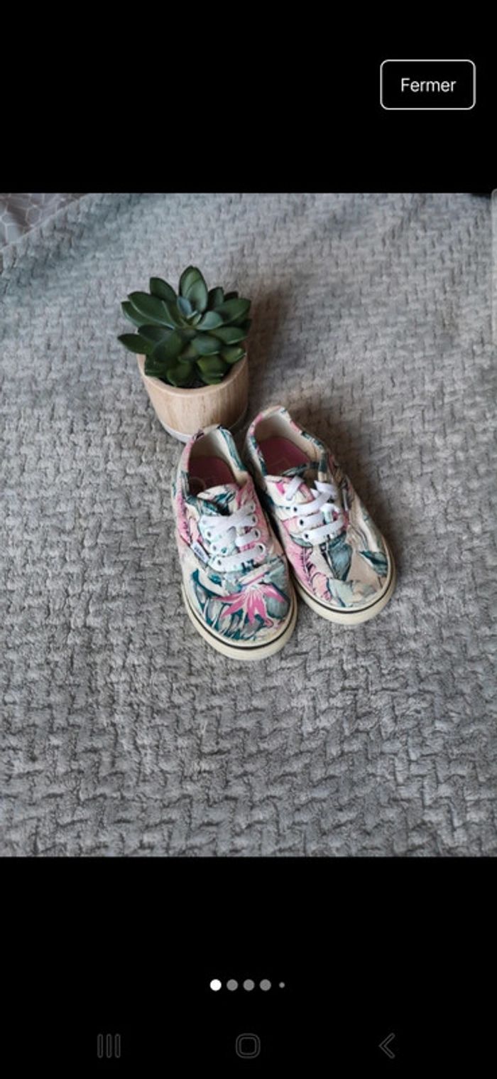 Basket en toile vans taille 22 fille - photo numéro 3