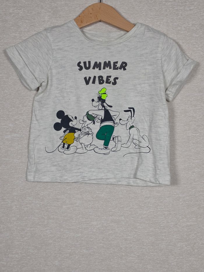T-shirt à manches courtes Mickey et ses amis Disney 18 mois - photo numéro 1