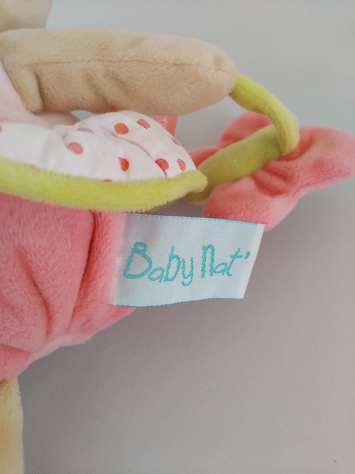 DOUDOU HOCHET VACHE Coquillette Bébé Activités Baby Nat 🐮 - photo numéro 3