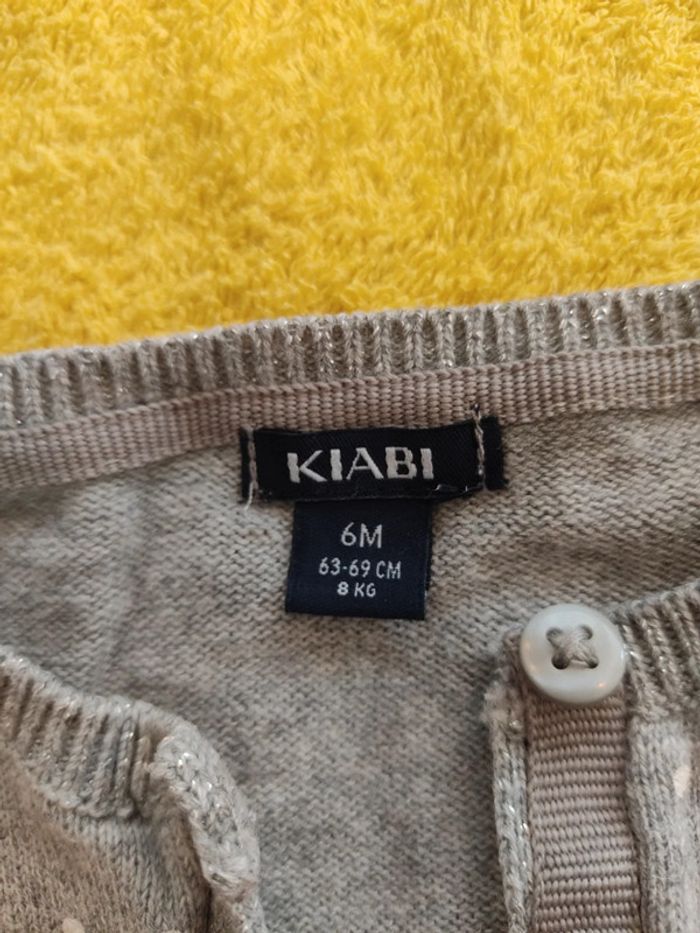 Gilet gris Kiabi 6 mois - photo numéro 2
