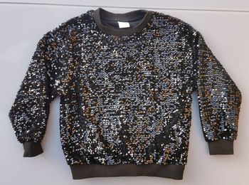 Pull sweat à paillettes 8 - 9 ans fille Zara