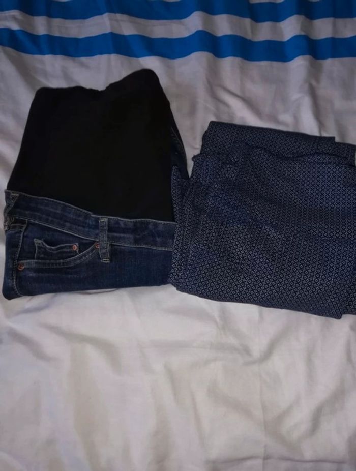 Lot de 2 pantalons de grossesse - photo numéro 5