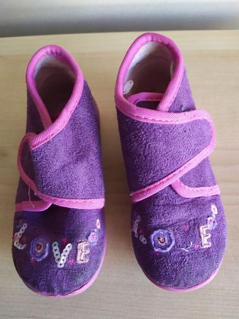 Chaussons violet Love