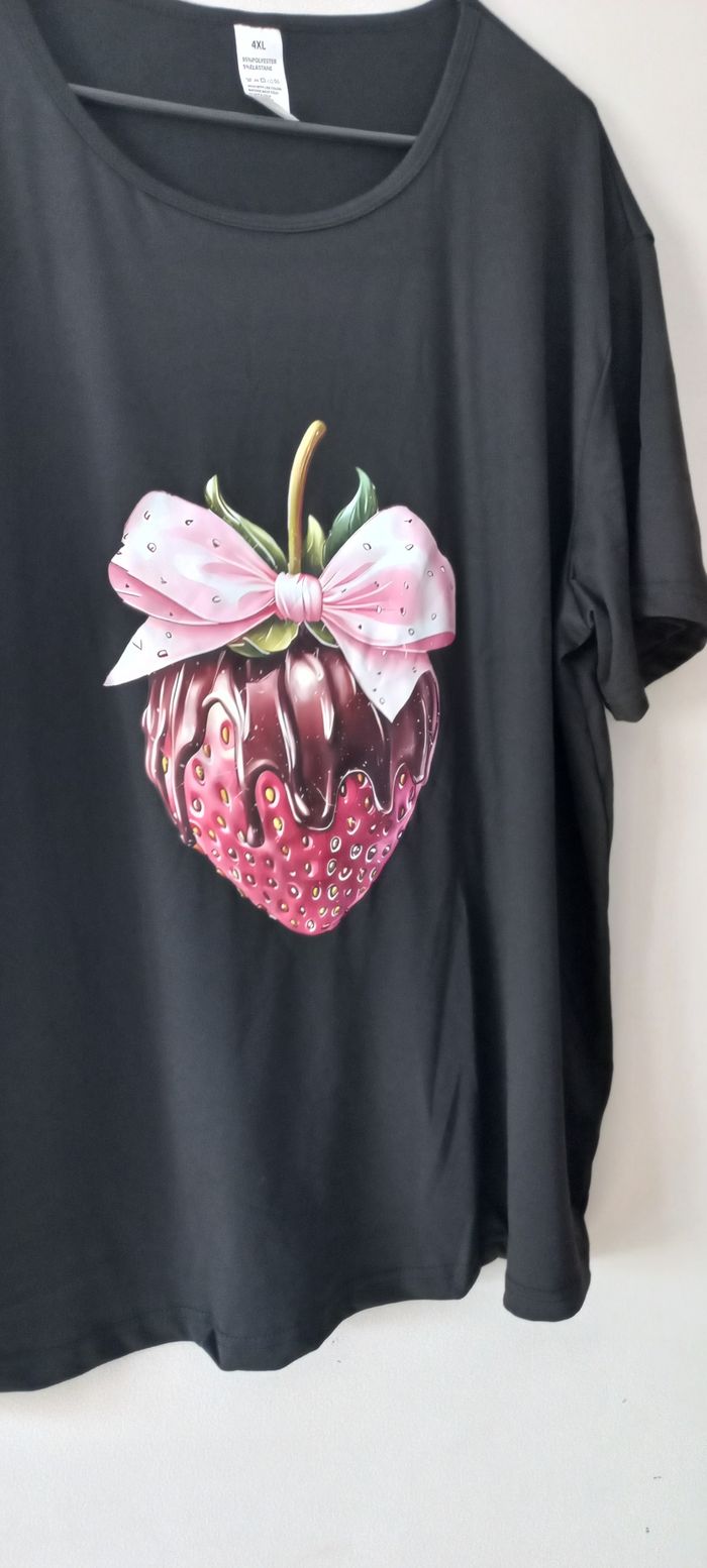 Tee shirt motif fraise 🍓 - photo numéro 3