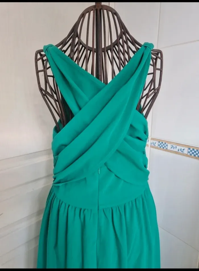 Jolie robe longue vert d'été ou pour une cérémonie /événement femme la redoute S/36 - photo numéro 4