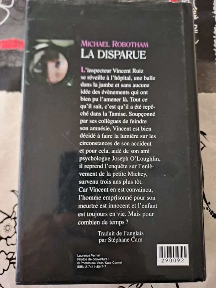 Livre La Disparue, Michael Robotham - photo numéro 2