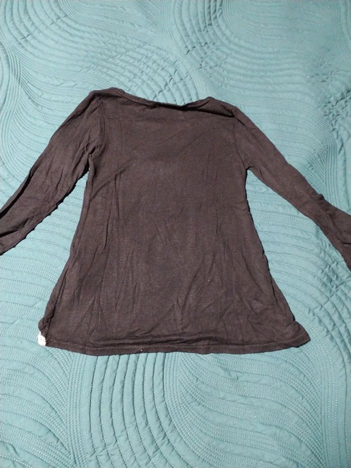 T-shirt noir et gris 6 ans - photo numéro 6