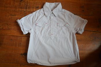 Tee shirt manches courtes façon chemise Okaidi 3 ans