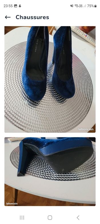 Chaussures bleu 38