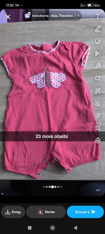 Combi short 23 mois